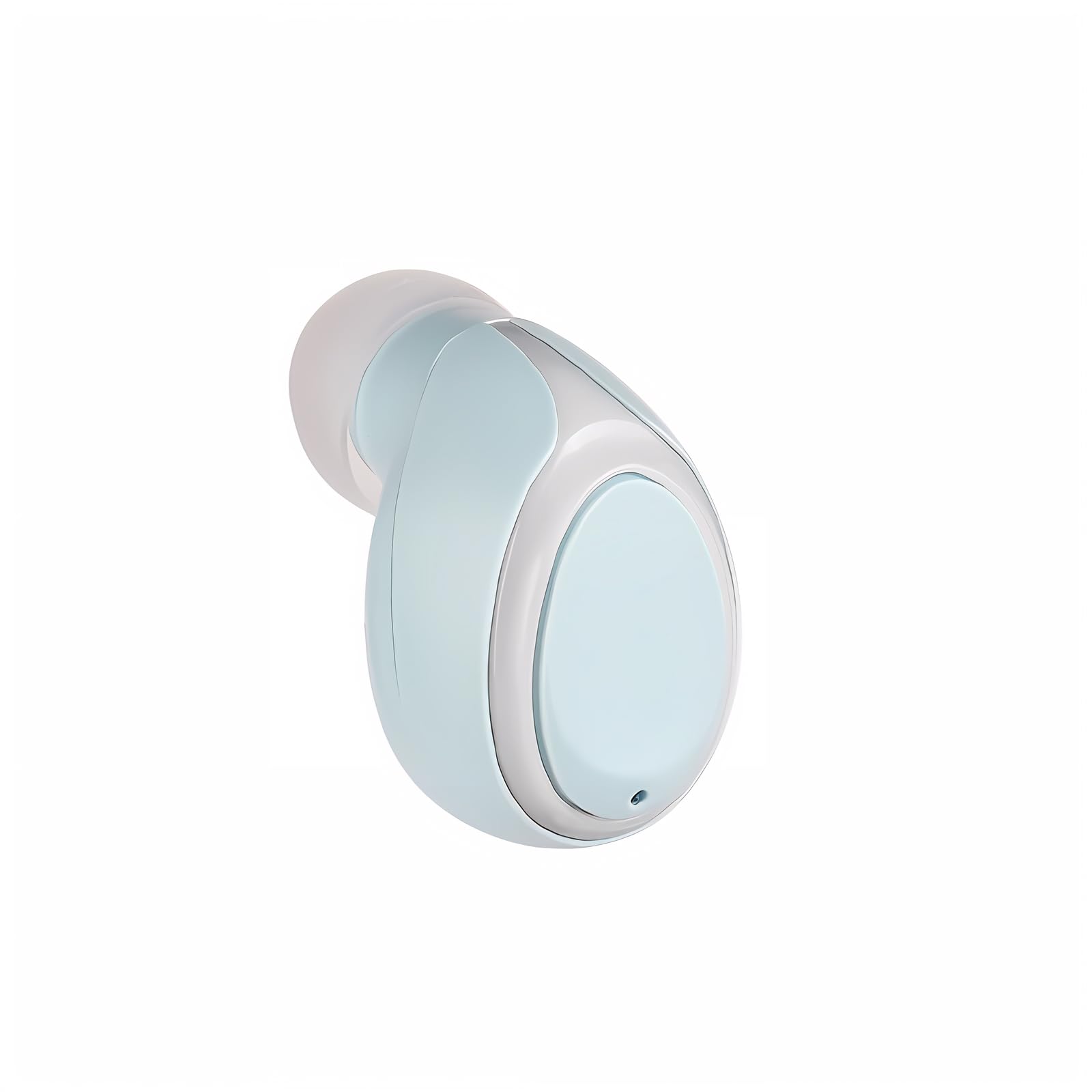 Small Earbuds - 6 Hours Playtime, Mono, Hands-Free Sports Headphones with Microphone for Smartphones. Bluetooth for Audiobooks. (Blue), DER-M9