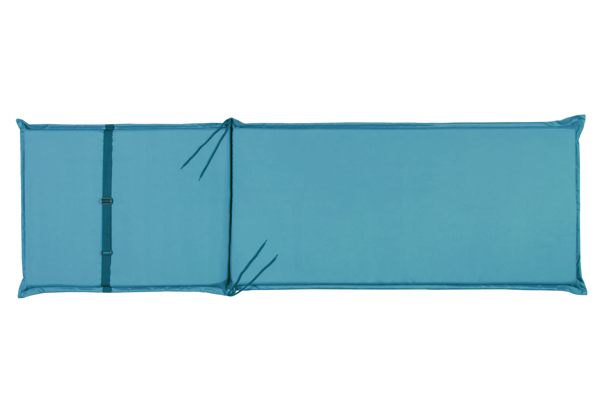 sunnypillow 2 poduszki na leżaki 190 x 60 cm, bardzo grube poduszki na meble ogrodowe, 9 cm, nadają się do prania, wodoszczelne | poduszki na leżaki ogrodowe, leżaki do opalania, poduszki | niebieskie