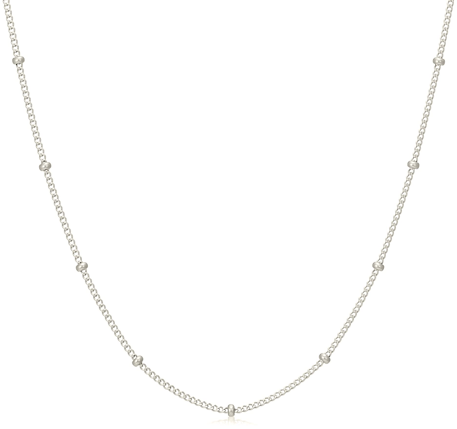 Amazon | [ウィスプ] K10ホワイトゴールドネックレス チェーン 