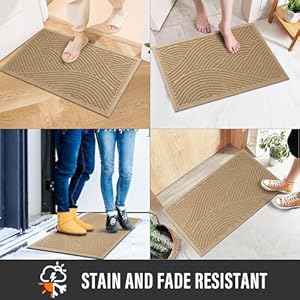 Sturdyfrontdoormatabsorbentmuddydirtresistwelcomedoormatsoutdoorindoorstainandfaderesistantnonslipbackingentrymatlowprofiledoormatforentryway2917beige Urban Country Home Decor Sturdy front door mat absorbent muddy dirt resist welcome door mats outdoor indoor stain and fade resistant non slip backing entry mat low profile doormat for entryway 2917 beige urban country home decor