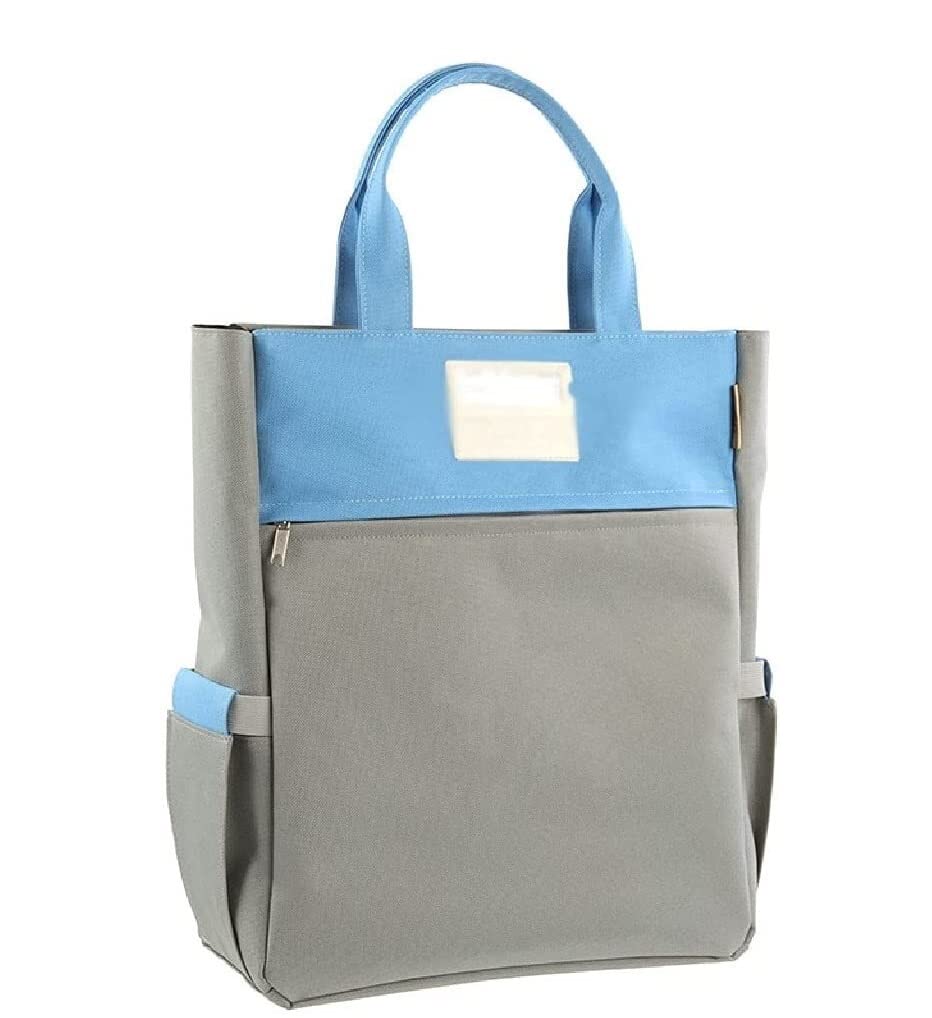 Mappe Schnellhefter Aktenordner Multi -Dokumenten -Tasche Schulterkreuzkörperpaket hoher Kapazität Einkaufstasche mit Reißverschlussanmeldungsordner Student Canvas -Tasche Sammelmappe (Color : Grey)