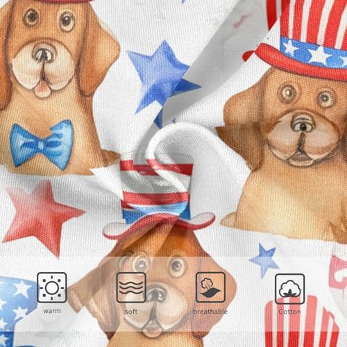 Watercolor Brown Dogs White Little Girl Panties Toddler Girls Underwear Cotton Print Kids Undies Briefs 2t3