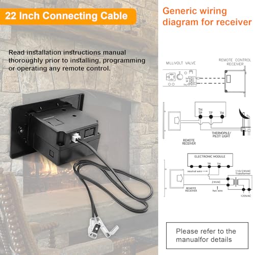 Deekool RCB05A Gas Fireplace Remote Control Kit thumb #4