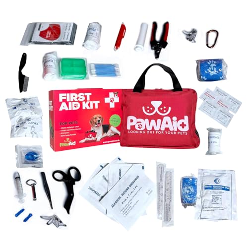 Pet First Aid Kit for Dogs – 50+ Piece Emergency Travel Kit – Essential Supplies for Home, Car, Camping & Hiking – Compact, Durable & Portable Dog First Aid Kit Bag