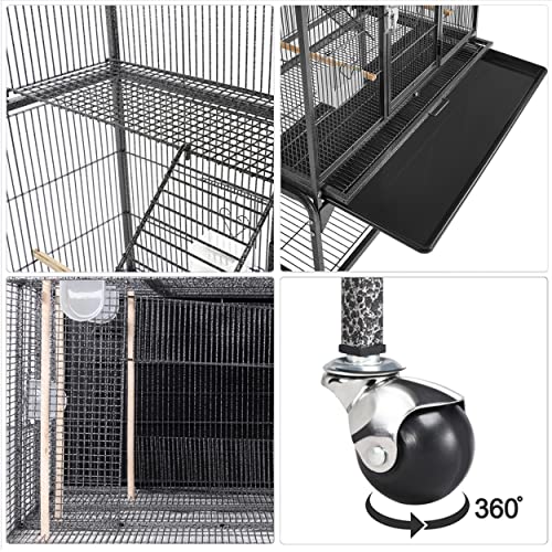 Yaheetech YT-2104 69-Inch Extra Large Bird Cage Metal Parrot Cage thumb #3