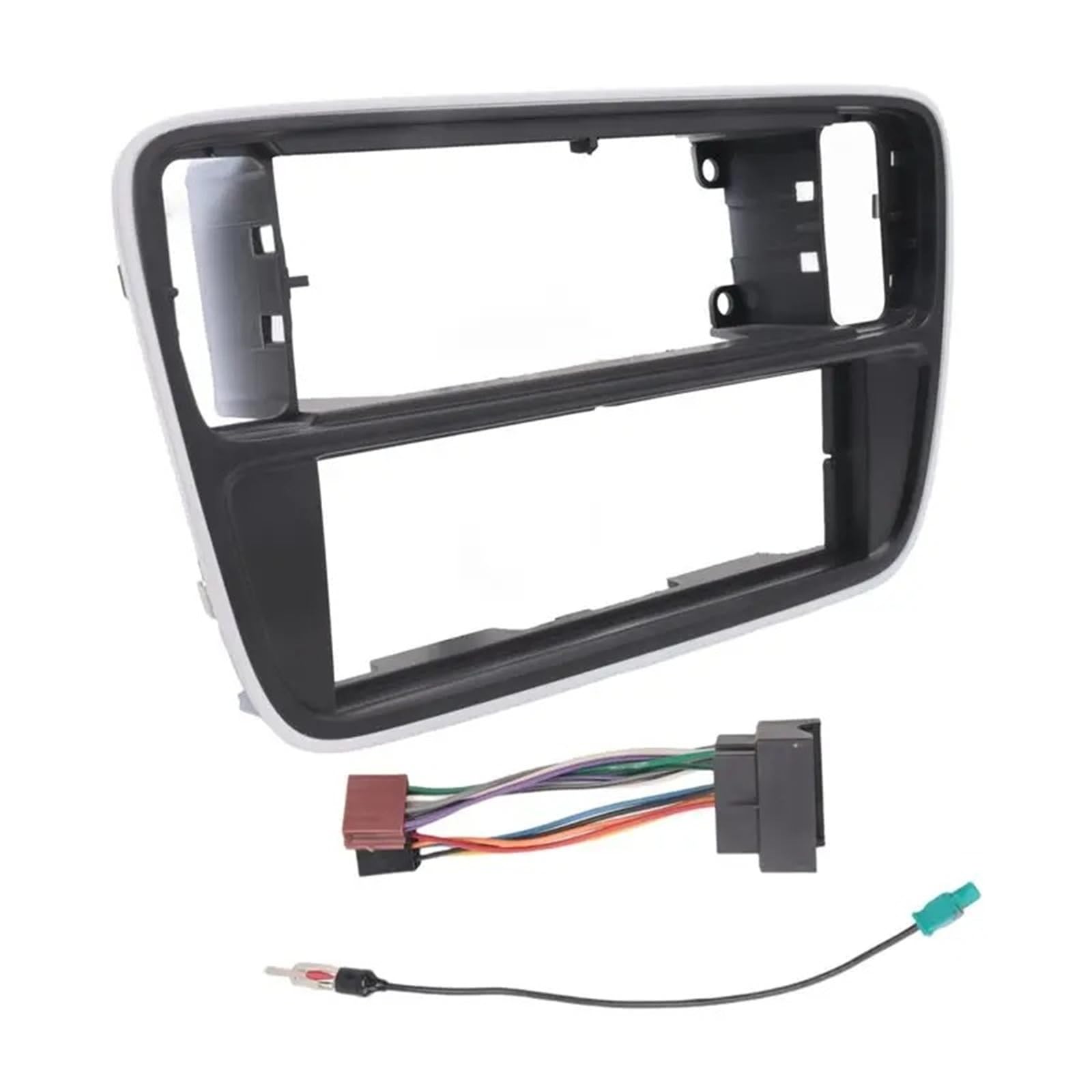 Pannello Autoradio Antenna Per Cablaggio Kit Cruscotto Per Auto Din Singolo Per Piastra Fascia Pannello Radio Telaio Per Seat Mii 2012+