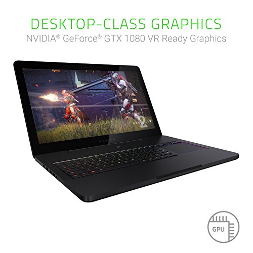 Image of Razer Blade Pro 17 inch Gaming Laptop - 4K Touchscreen - ULP Mechanical Keyboard - Intel Quad-Core Overclocked i7-7820HK - NVIDIA GeForce GTX 1080 - DDR4 32GB RAM - 512GB NVMe - Windows 10 - CNC Aluminum
