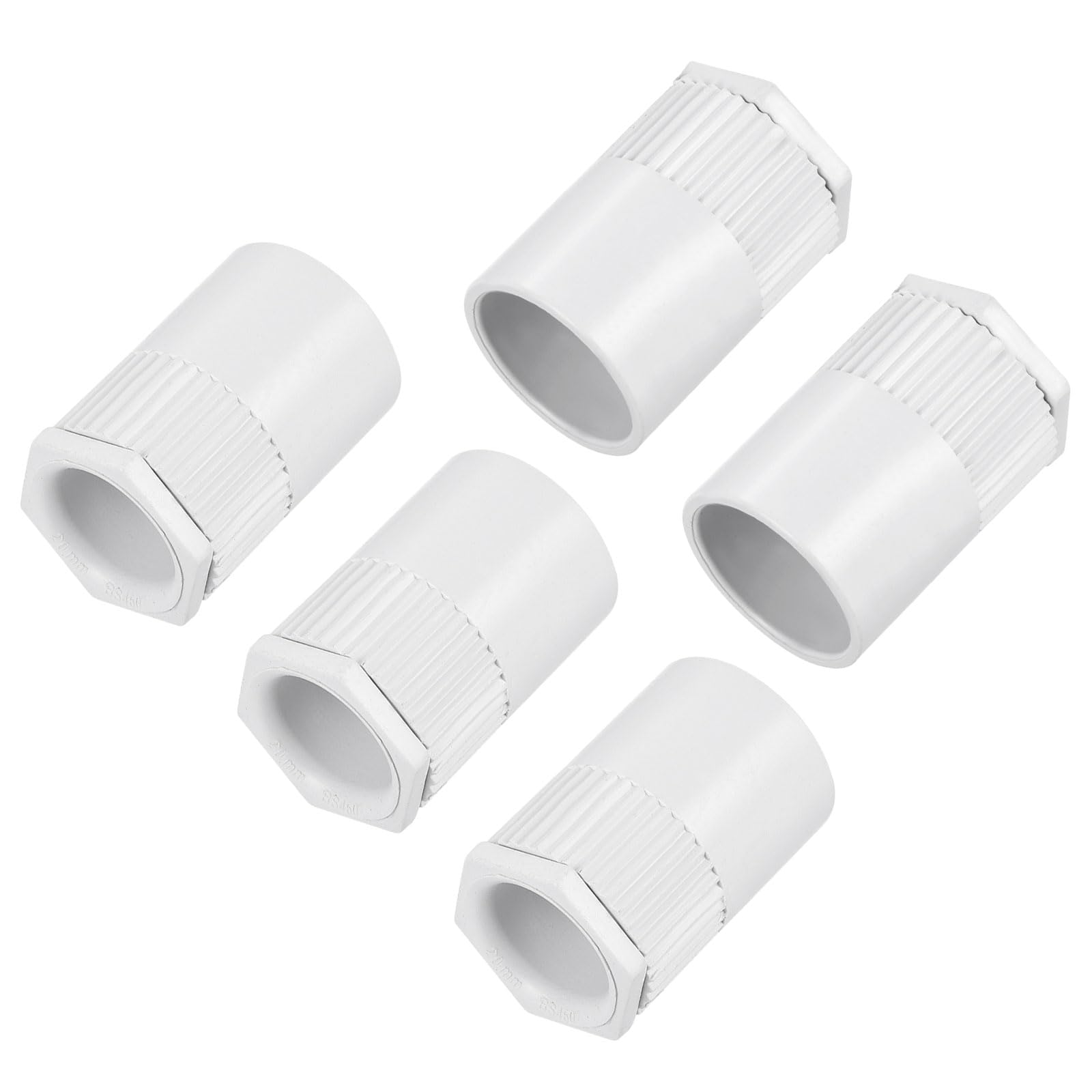MECCANIXITY Conduit Adaptor Male PVC Lock Nut 15mm Hole Dia Seal Connect for Conduit Box DIY Project Pack of 5-image-4