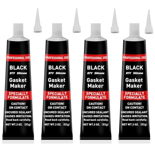Image of 340g RTV Silicone Gasket Maker, Black Silicone Sealant Shockproof and Leakproof, High Temperature Resistant, RTV Sealant Can be Used in Engines, Transmissions, Superchargers and All Types of Gaskets