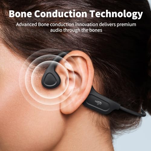 PSIER Bone Conduction Headphones, 2026 Upgrade Bluetooth 6.0 Open-Ear Design, 10-Hour Playtime, IPX5 Waterproof, 23g Ultra-Lightweight for Running, Cycling, Outdoor Sports - image 2