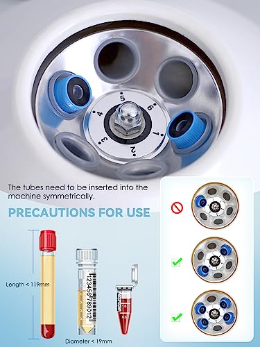 Mxmoonant Centrifuge Machine Benchtop Electric Centrifuges With Timer And Speed Control For Lab School Scientific Research 20Mlx6 Rotors (110V Us Plug) (800-1) #TOP3