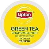 Lipton Soothe Green Tea with Chamomile and Mint Single Serve K-Cup Pod,12 Count, (Pack of 3)
