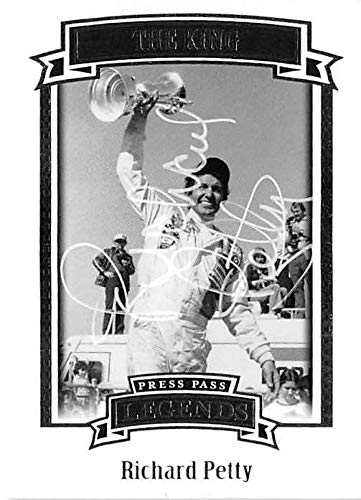 Autograph Warehouse 527297 Richard Petty Autographed Trading Card - Auto Racing NASCAR Hall of Fame 2007 Press Pass Legends The King No.55