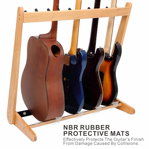 Support de guitare en bois Nefelibata contre les chutes d'instruments