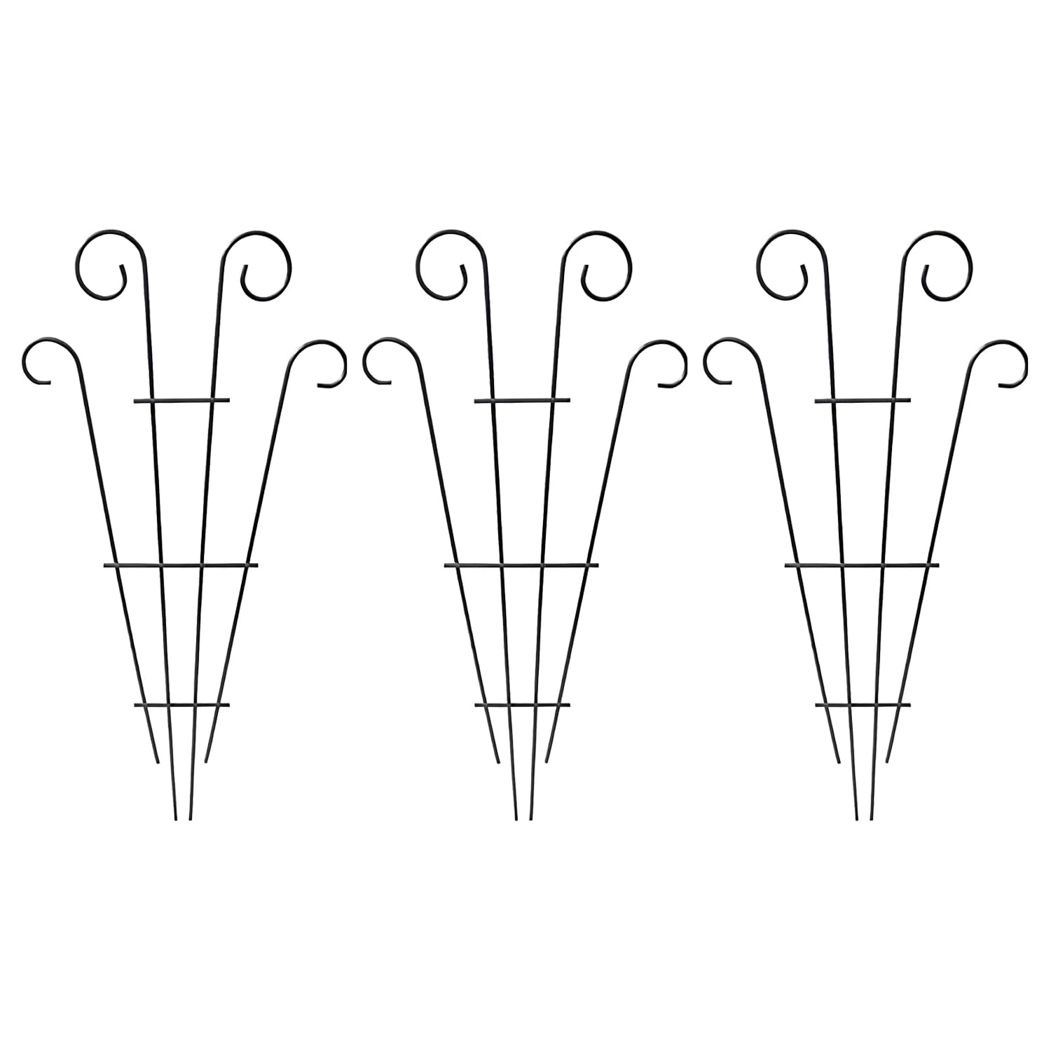 3 Piezas Espaldera para Plantas Trepadoras, Enrejados De Plantas Trepadoras, Enrejado De Jardín para Plantas De Interior, Enrejado De Metal para Plantas En Maceta, Adecuado para Flores De Luna, Rosas