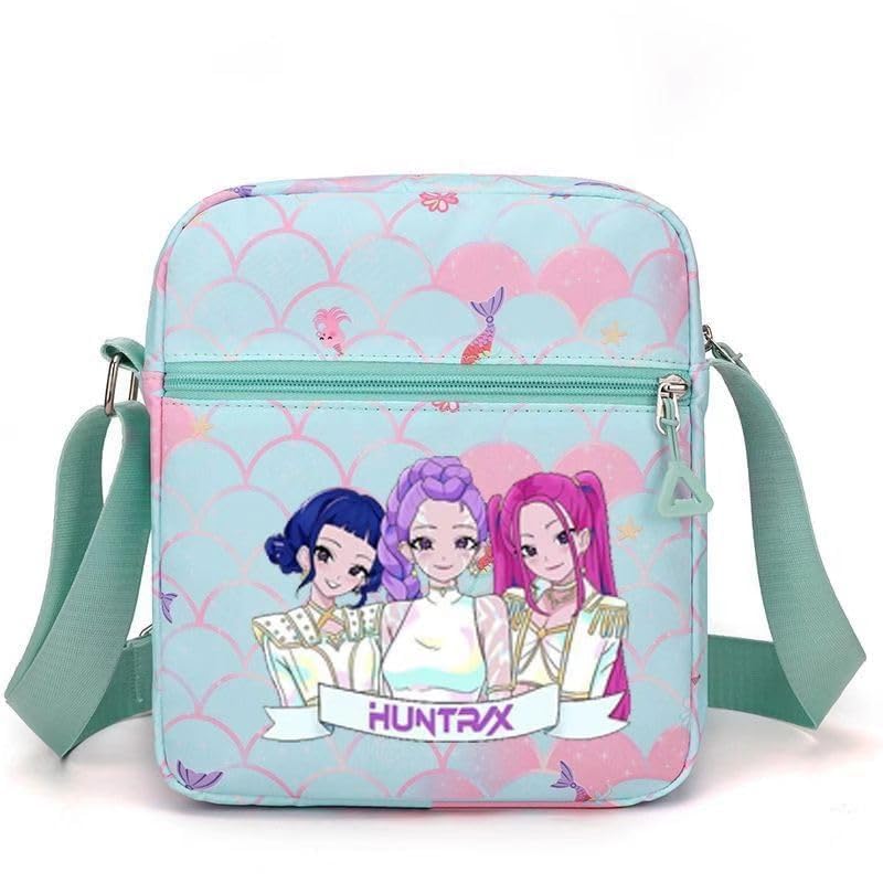 For Demon Hunters mini crossbody bag, For Korean idol,also a shoulder bag, features a cartoon pattern design. (khaki)