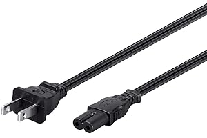 Monoprice Power Cord: NEMA 1-15P to IEC-320-C7