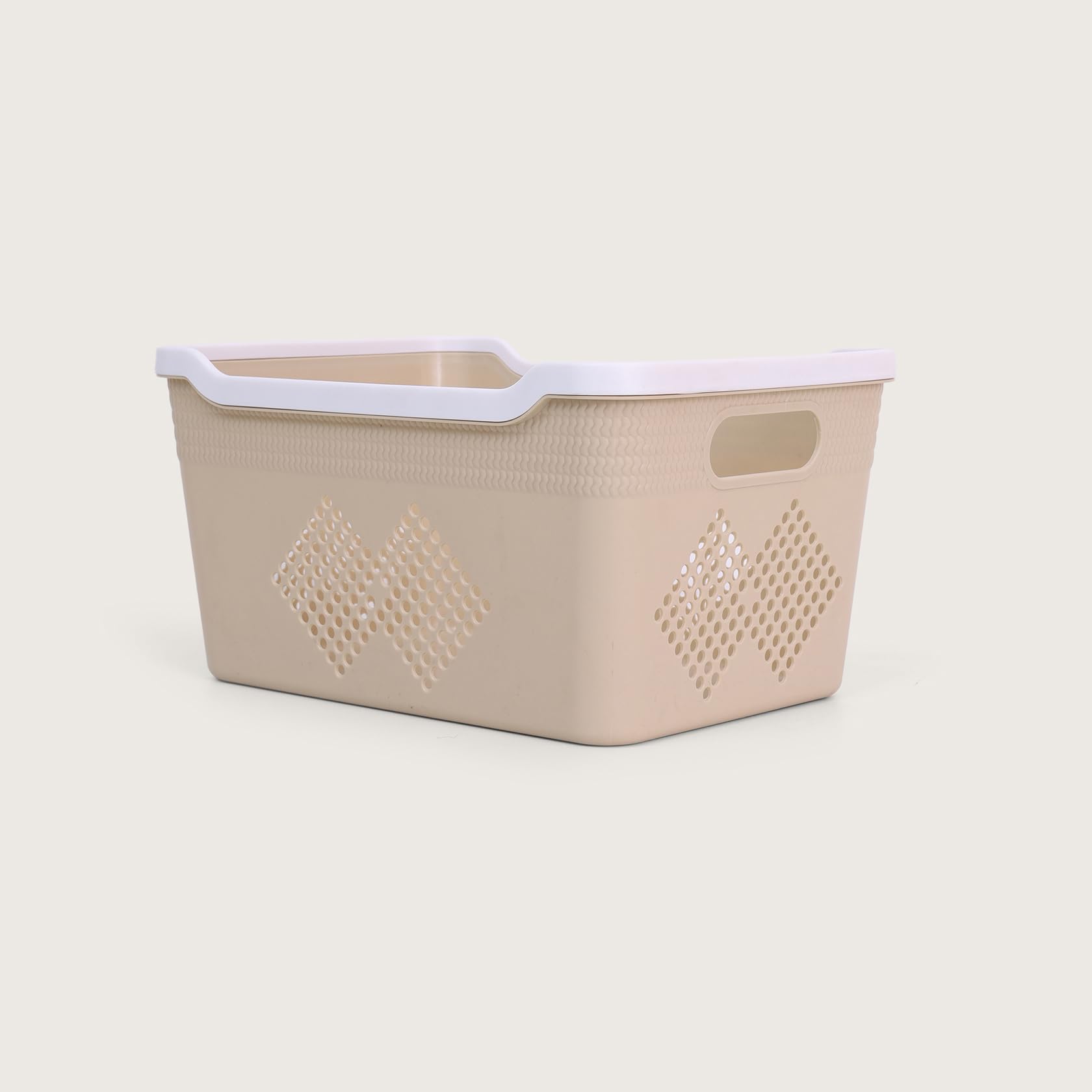 HOME 360 Plastic Storage Baskets | Set of 4 | Multipurpose Organizer Bins | Ideal for Kitchen, Bathroom, Office & Home Use | Durable & Lightweight Plastic Bins for Shelves & Closets 1