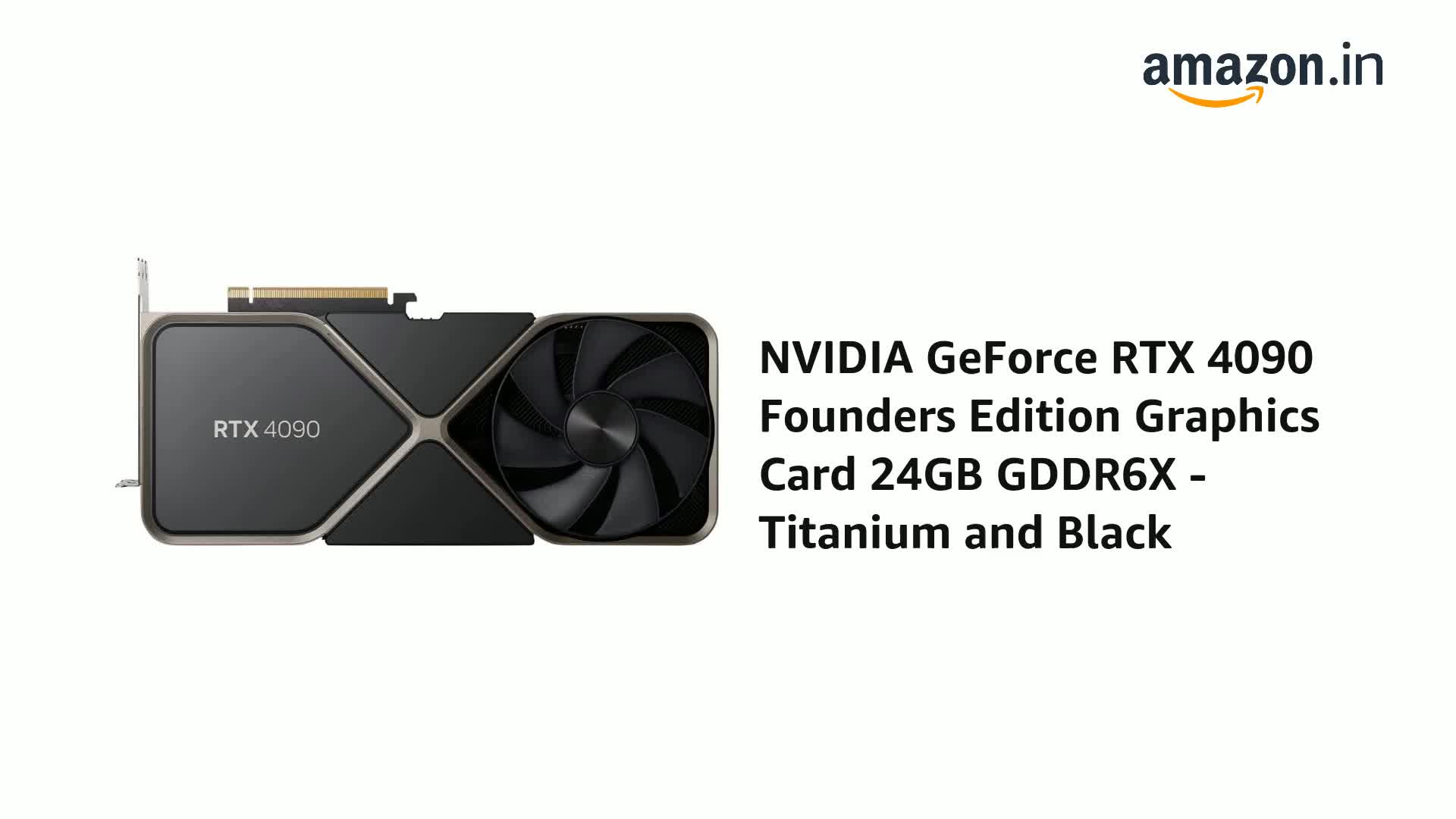 Amazon.in: Buy GeForce Nvidia Rtx 4090 Founders Edition Graphics
