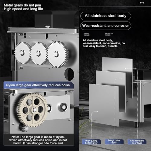 Cortadora eléctrica de carne automática acero inoxidable miniatura 5