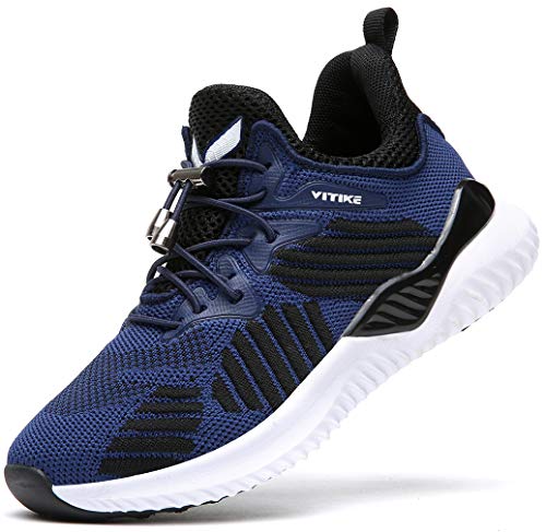 Littleplum Kids Running Shoes for Boys Athletic Tennis Shoes Ankle-High Fashion Sneaker for Boys and Girls 8Blue Size 7