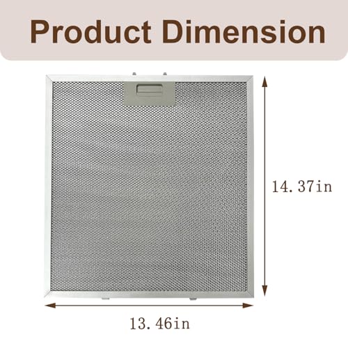 Image of 2 Pack WA0575 Aluminum Grease Range Hood Filters with 2 Pack CACF003 Charcoal Filters Replacement for Vissani 30-inch Pyramid or WA0575 Wall Mount Range Hood