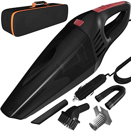 Schnurloser Staubsauger Auto-Staubsauger DC 12 V 120 W Tragbarer tragbarer Hand-Akku-Staubsauger mit LED-Licht Starke Absaugung