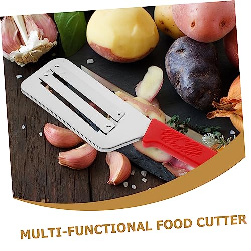 Herramienta cortadora de vegetales con mango rojo ABOOFAN miniatura 7