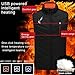 Heated Vest for Men Lightweight Warm Waistcoat Women's Heat Jacket Vest with USB-C Rechargeable not included Battery Black S