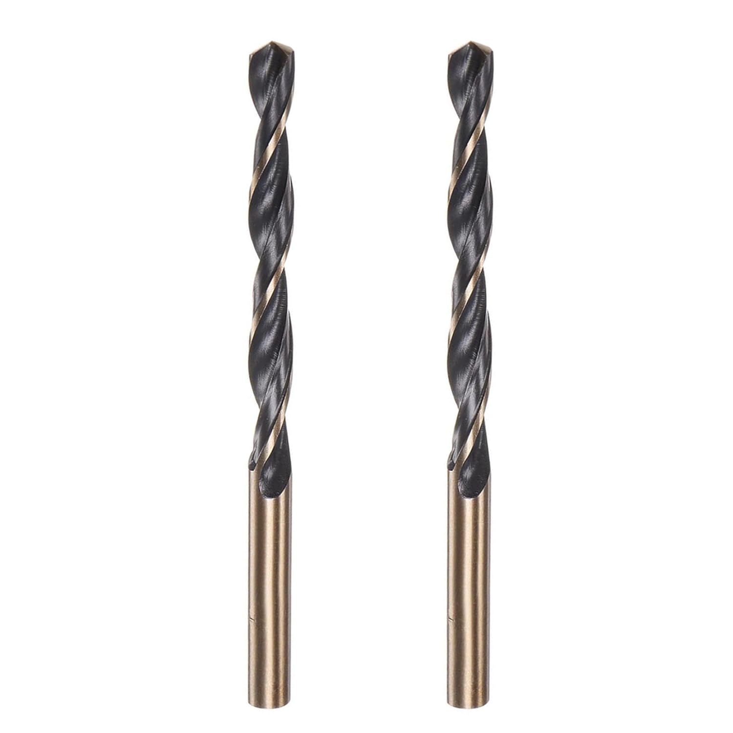 Misuyue 2pcs Metal Drill Bits, 11mm/0.433" HSS Carbide Jobber Drill Bit Sets