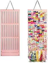 Roxbury Hair Bow Holder Organizer for Girls, Baby Hanging Hair Claw Clip Organizer Hair Clips Storage Hanger Hair Accessories Claw Clip Storage for Wall, Door, Closet (Pink, Large)