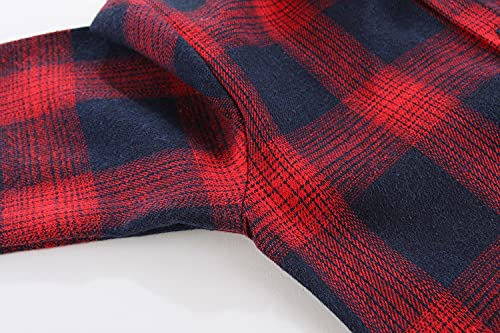 Image of Mud Kingdom Boys Plaid Flannel Shirt Long Sleeve Button Down Casual