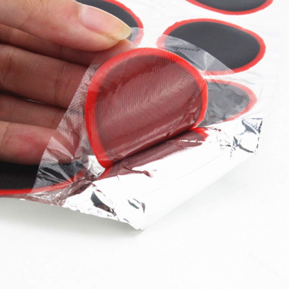 LIOOBO 3 Sheets Tire Patch Bike Repair Patches Inner Tube Repair Accessories for Bicycle Motor Repairing