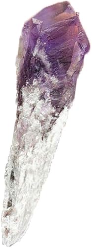 Acxico 1 pieza natural de amatista natural de cuarzo racimo de cristal curativo varita espécimen decoración del hogar