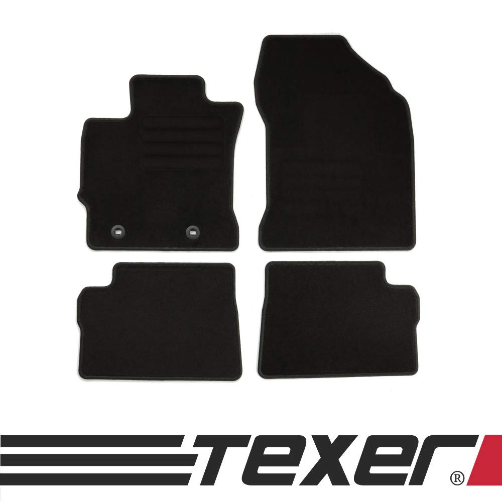 Tappetini per auto neri per Toyota Auris (2007-2012) | Auris (2007-2012) | [BE