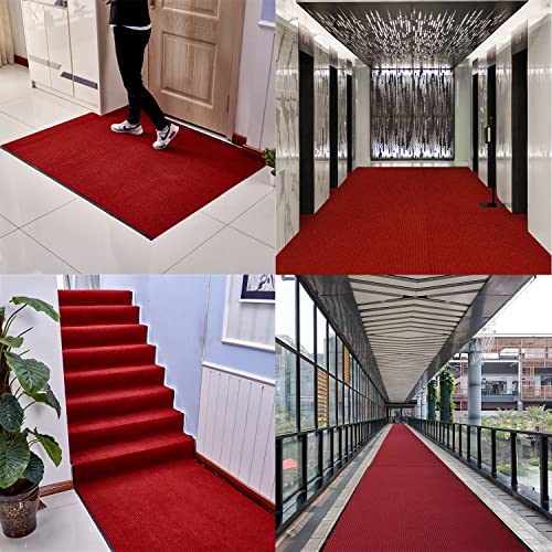 Myoyay 3'X10' Commercial Runners Entrance Mat Double-Ribbed Carpet Runner With Skid-Resistant Pvc Backing Hallway Rug For Indoor Outdoor Home Office thumb #5