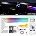 Dreamcolor Acrylic Interior Car LED Strip Light with USB/Type C, RGB 6 in 1 with 187 inches 650 LEDs Strip, Dynamic Chasing Music Sync Neon Ambient Lighting Kits