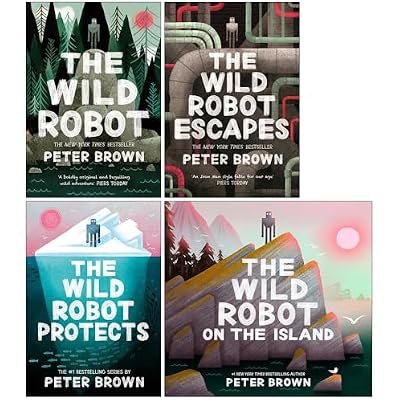 The Wild Robot Series 4 Books Collection Set By Peter Brown