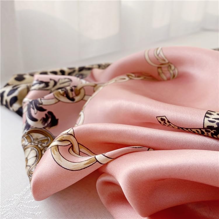 100% Pure Mulberry Silk Scarf 43”*43” Large Square Lightweight Headscarf Women’s Hair Wraps Shawls with Gift Packed - Image 2