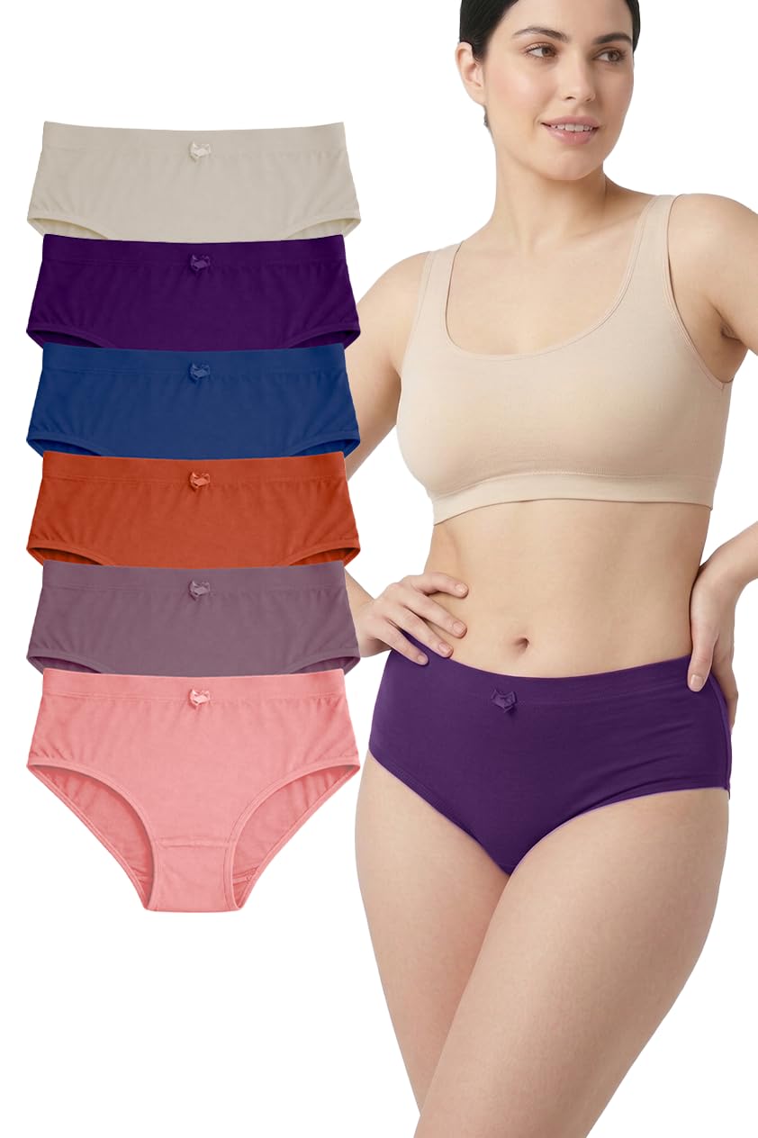 dressably Women’s Ultra Soft Micro Modal Feel Briefs | Breathable Stretch Cotton Panties | Full Coverage Mid Rise Underwear for Everyday Comfort-picture-26