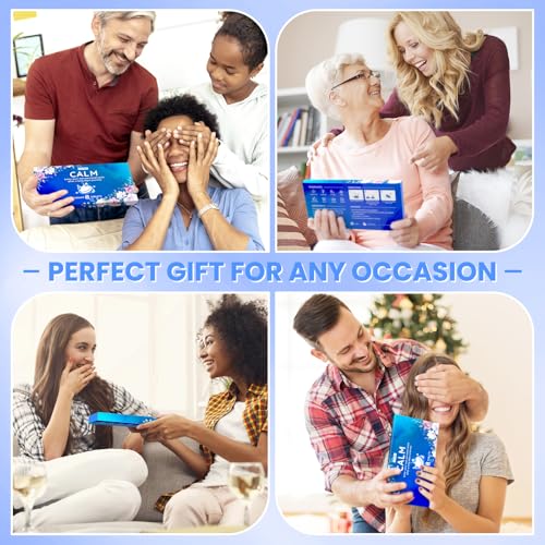 Image of CalmNFiz Shower Steamers Aromatherapy Self Care Gifts 8 Pack Set, Blue