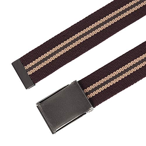 Image of Mile High Life Canvas Web Belt | Cut to Fit Up to 52 inch | Flip-Top Matte Silver Nickel Buckle 12 Colors