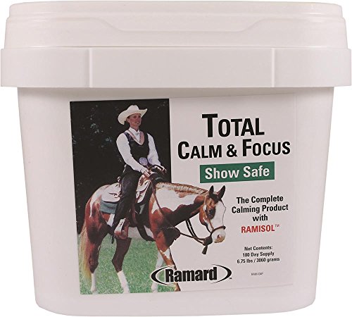 Ramard 079040 Total Calm & Focus Show Safe Supplement for Horses, 6.75 lb/180 Day