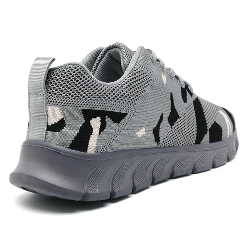 Image of Men Non-Slip Work Shoes Tennis Gym Sneakers Breathable Slip Resistant Lightweight and Comfortable for All-Day Wear Sports and Walking