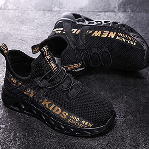 Boys and Girls Sneakers Breathable Double mesh Woven Running Shoes2