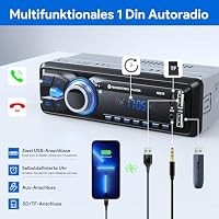 Autoradio Bluetooth,CENXINY Auto Radio Bluetooth 1Din – Ansicht 5