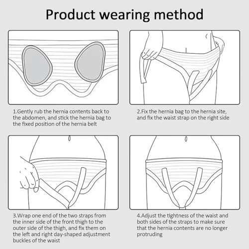 Faja para Hernia con Soporte Ajustable para Hombre miniatura 7