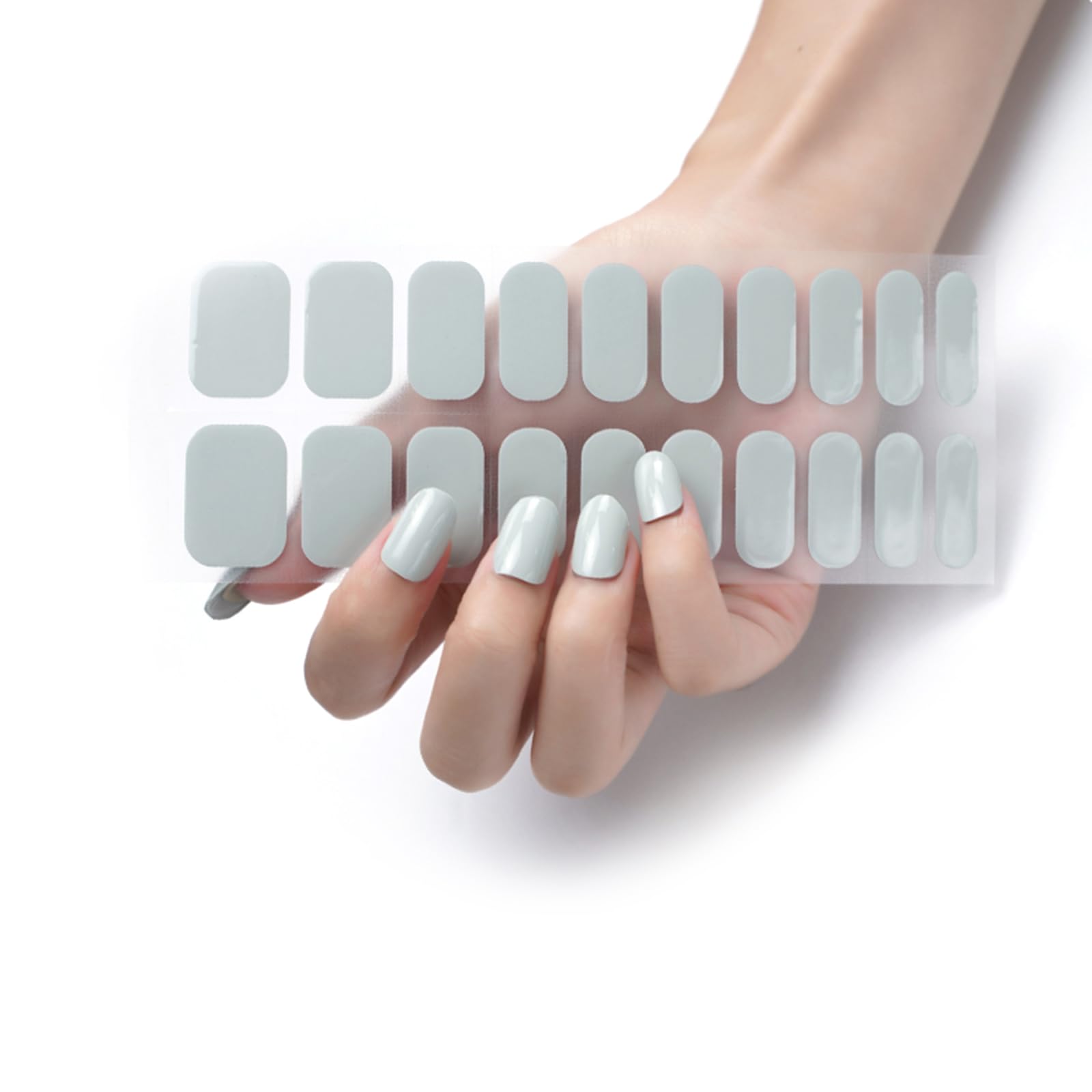 20Pcs / Pack Nail Wraps Women Nail Polish Strips Color Adhesive Fingernail Stickers Nails Acrylic Strips Gel Polish Stickers Kit Gel Adhesive Wraps No Uv Light Needed Decals