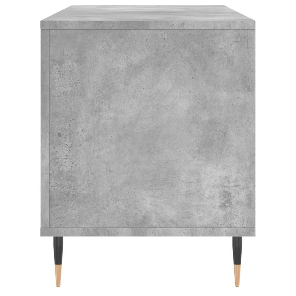 vidaXL Szafka na płyty, szarość betonu, 100x38x48 cm, szafka na winyle, szafka RTV, szafka pod TV, szafka na płyty winylowe, szafka multimedialna