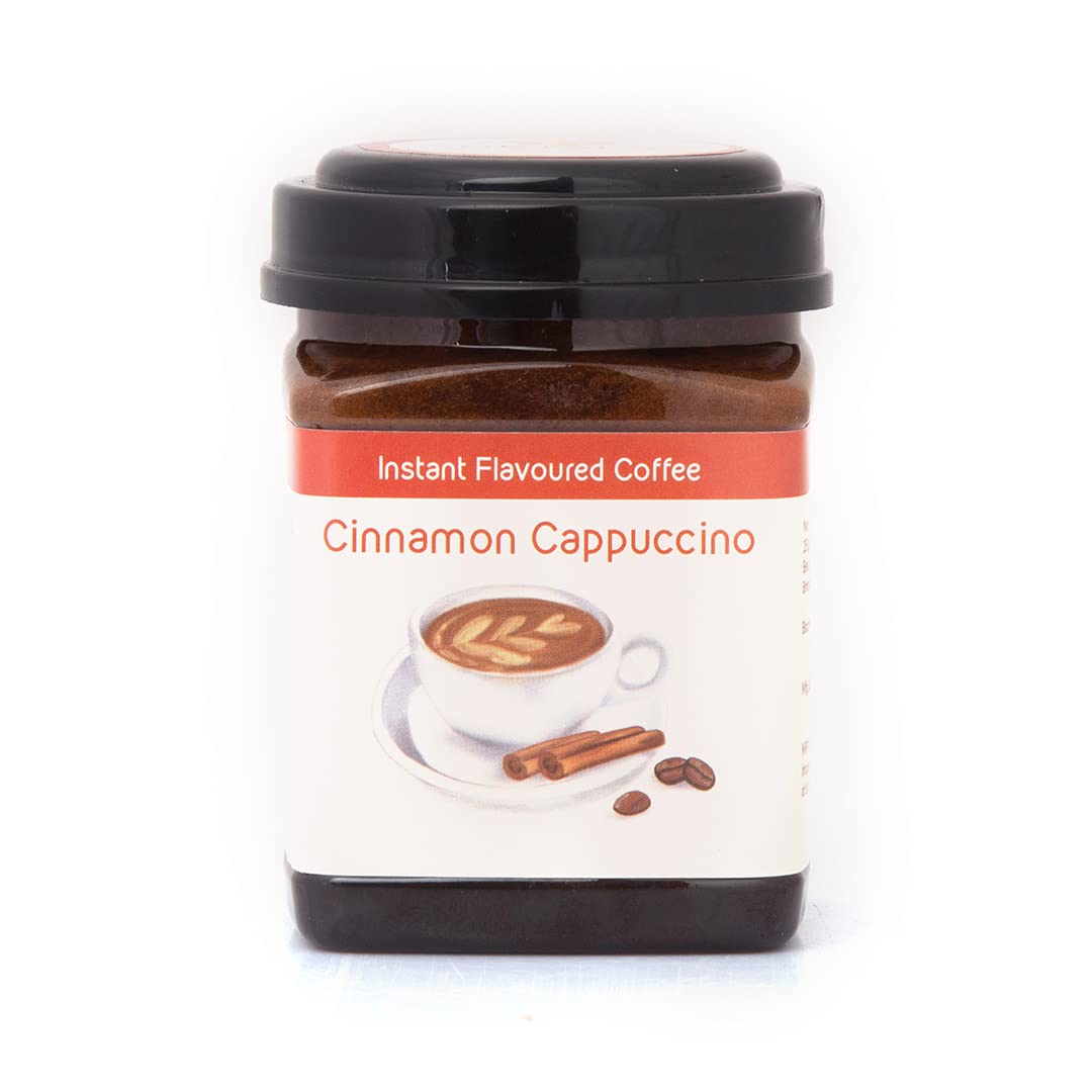 HETALS HOMEMADE Premium Instant Coffee | CAPPUCCINO CINNAMON COFFEE | 250 GM | Prepares 20 CUPS | Creamy Dalgona Premix | Make hot or cold